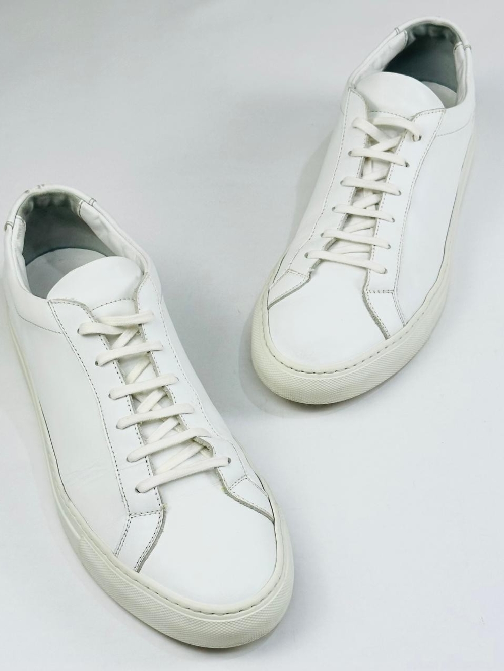 Common Projects Original Achilles Low White Leather Sneakers Men's Size 44/US 11
